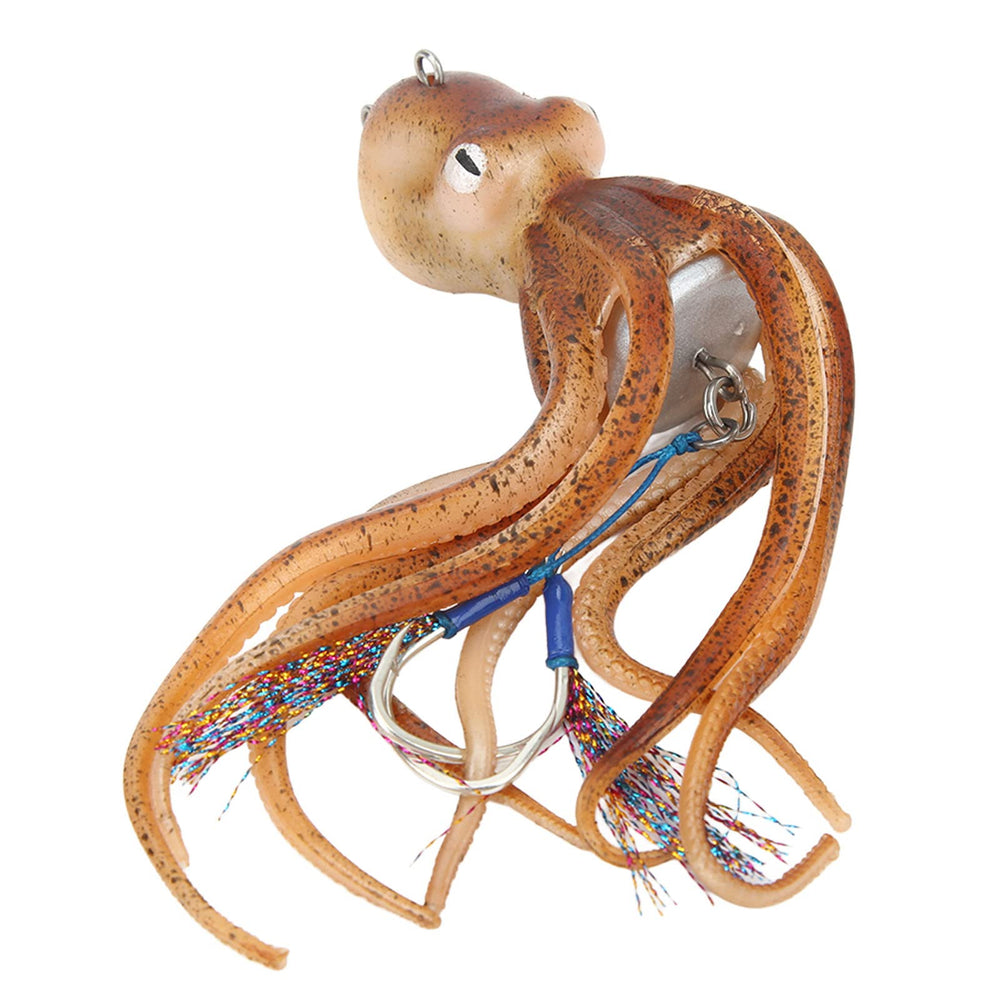 RiToEasysports octopus swimbait with skirt motion for appealing swimming action.