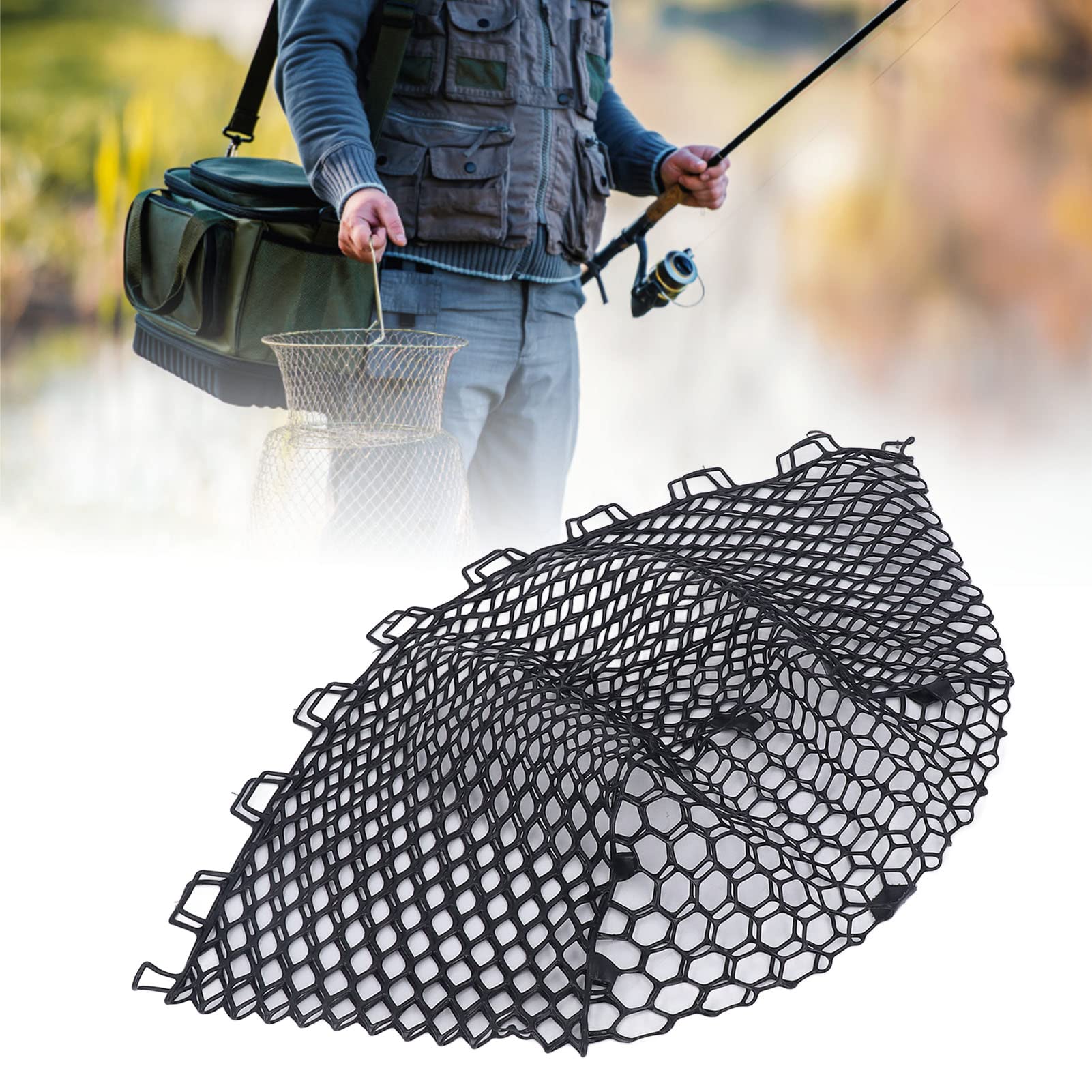 RiToEasysports durable rubber net; suited for challenging water conditions.