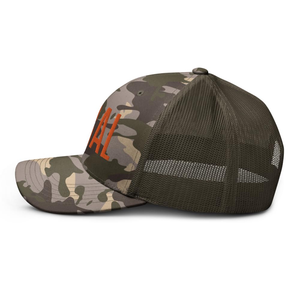 RIVEMUG camo feral hat ships in sturdy recyclable packaging.