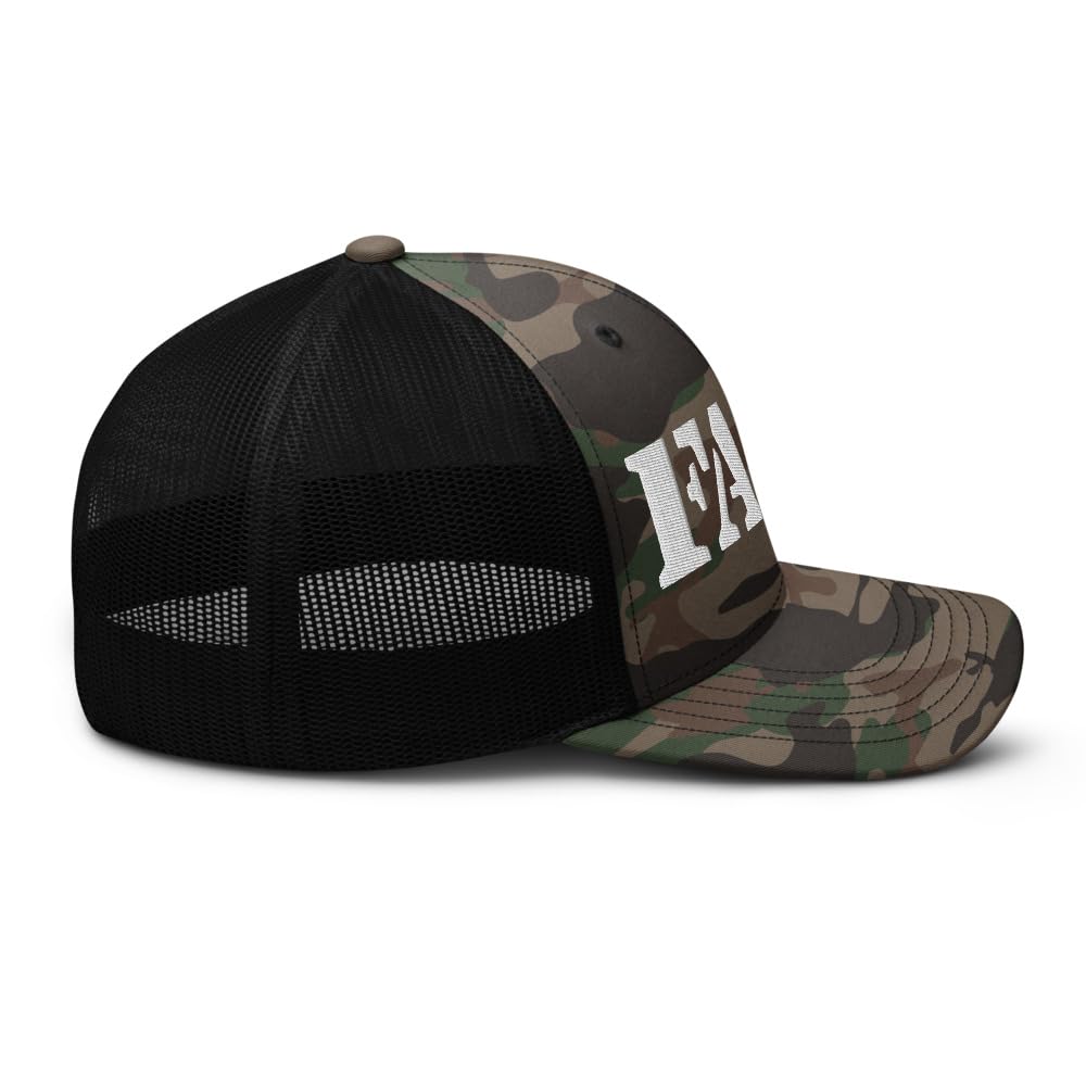 RIVEMUG FAFO camouflage hat packaging shot showing sturdy box protection.