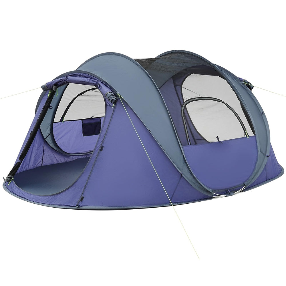 Rivenlo tent with mesh windows and doors for fresh airflow.