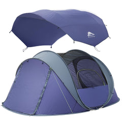 Rivenlo pop-up tent with skylight for stargazing and ambiance