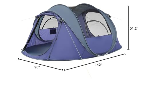 Rivenlo tent storage pockets and lantern hook keep gear organized.