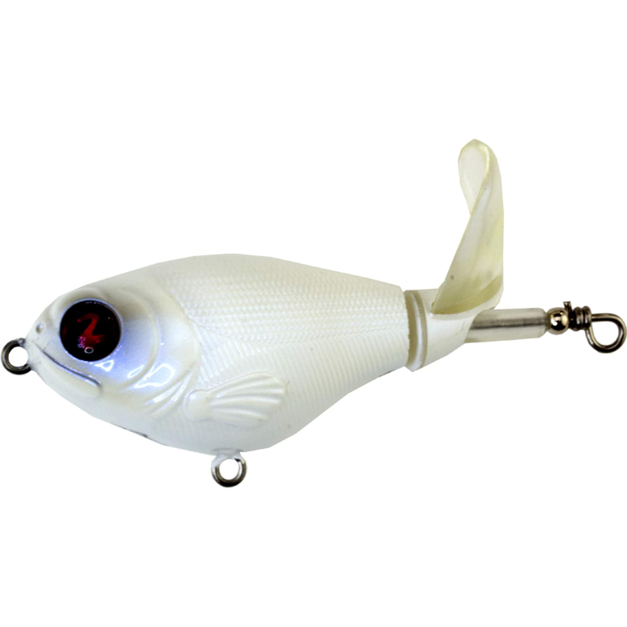 River2Sea Whopper Plopper 75 tail rotation boosts surface attraction for muskies.