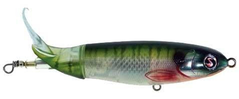 River2Sea Whopper Plopper White logo close-up on lure