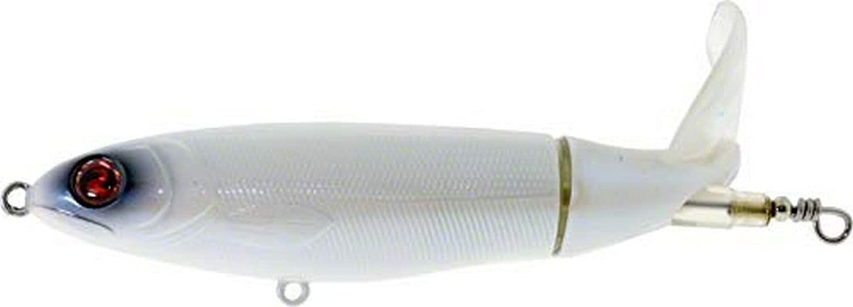 River2Sea WPL110/21 Whopper Plopper in pure white, topwater lure designed for surface strikes
