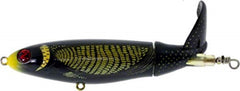 River2Sea WPL130/19 Whopper Plopper, yellow head, side view, primed for topwater strikes