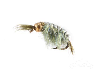 RiverBum Scud Bead Head Pink size 10 bright lure for wary trout
