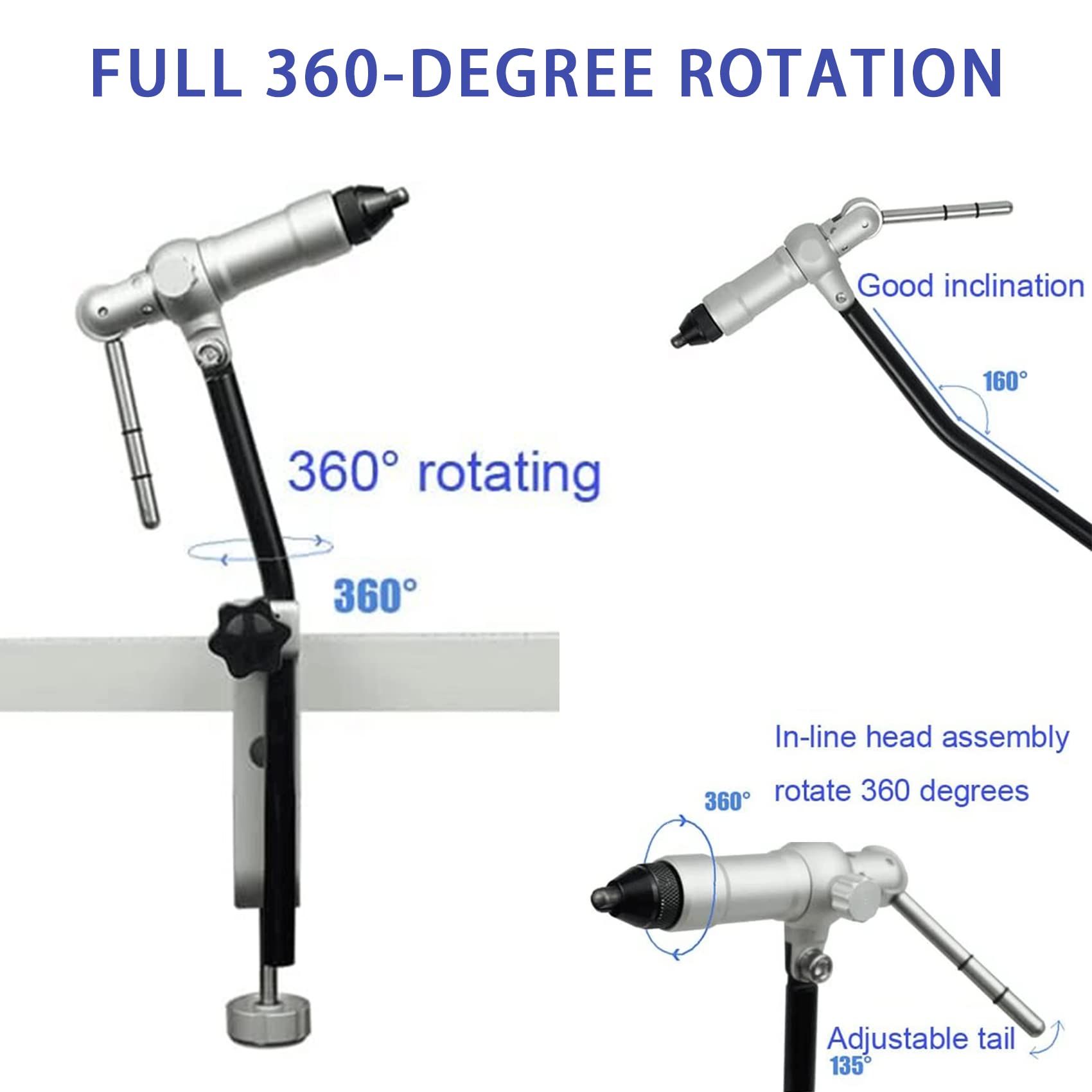 Riverruns vise mounted with a C-clamp for secure anchoring