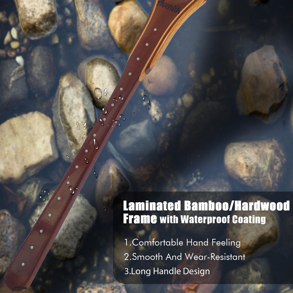 Riverruns measuring dots on handle help gauge catch size accurately.