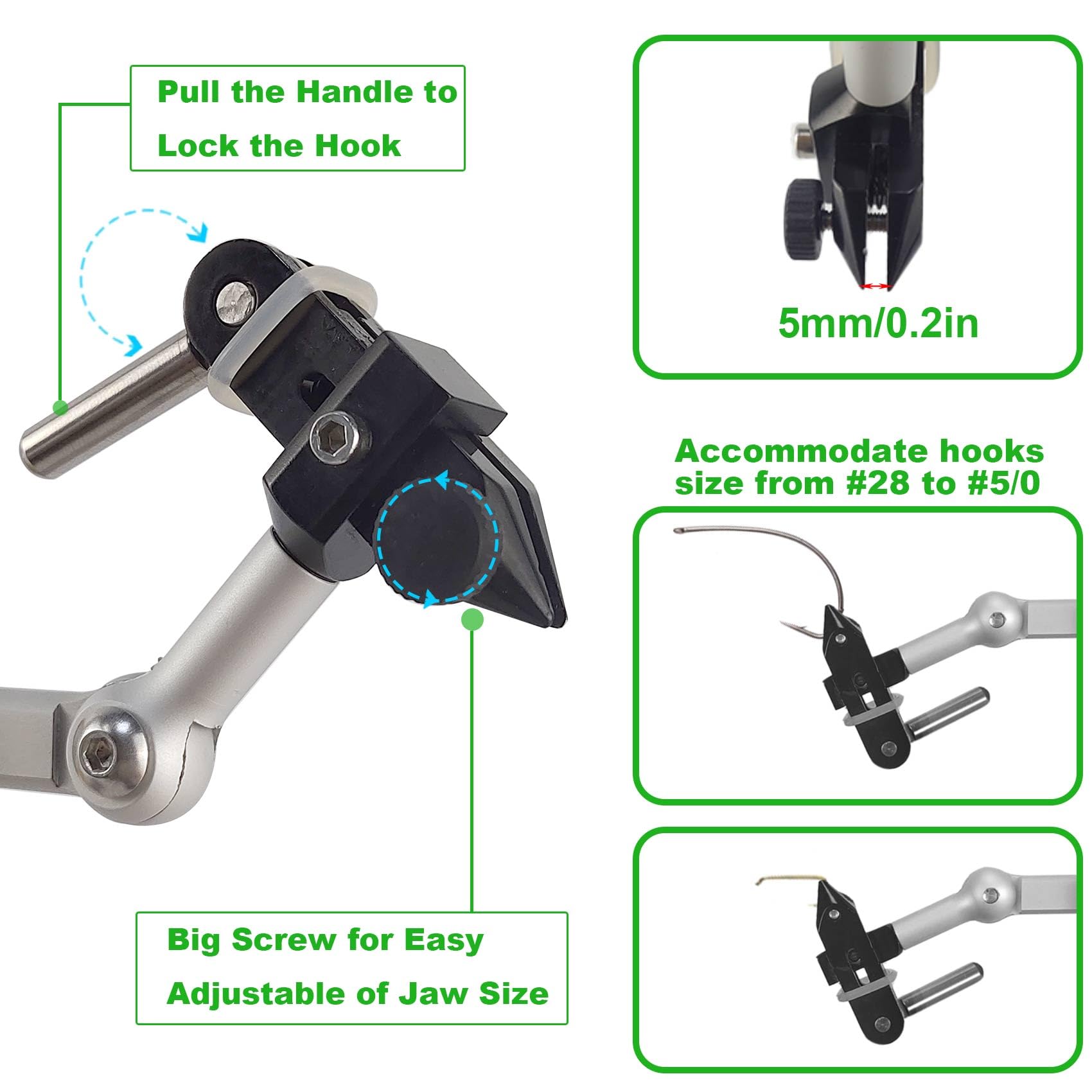 Riverruns N6201 II Gen Rotary Vise table clamp with protective pads.