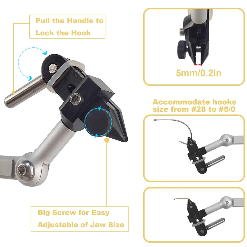 Riverruns N6201 II Gen table clamp – protective pads preserve work surface