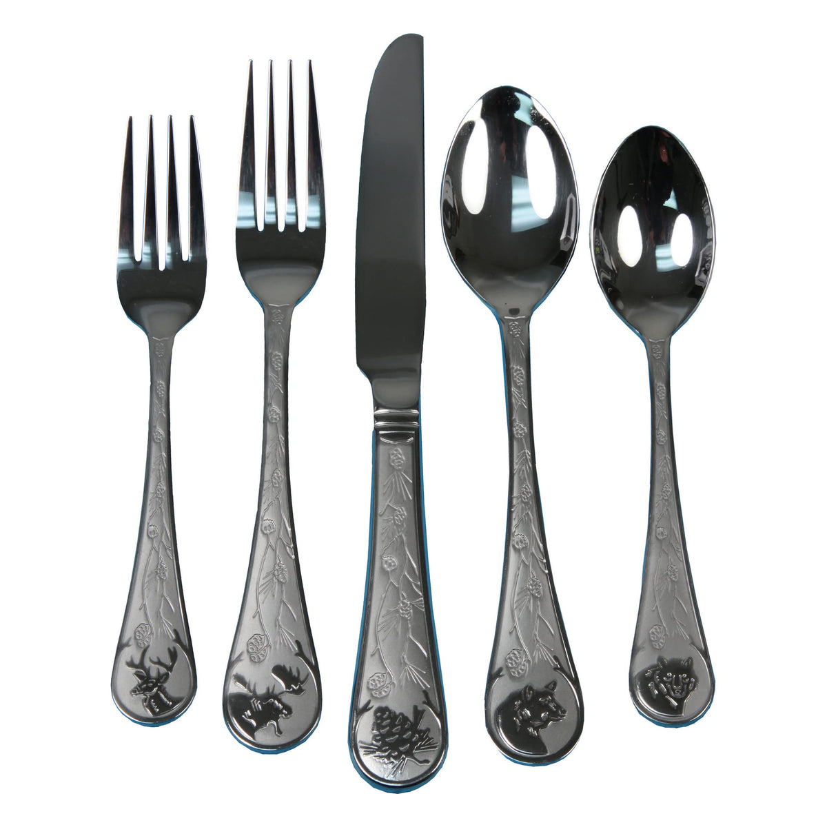 Rivers Edge 20-piece silverware set with dinner fork, sturdy for daily meals