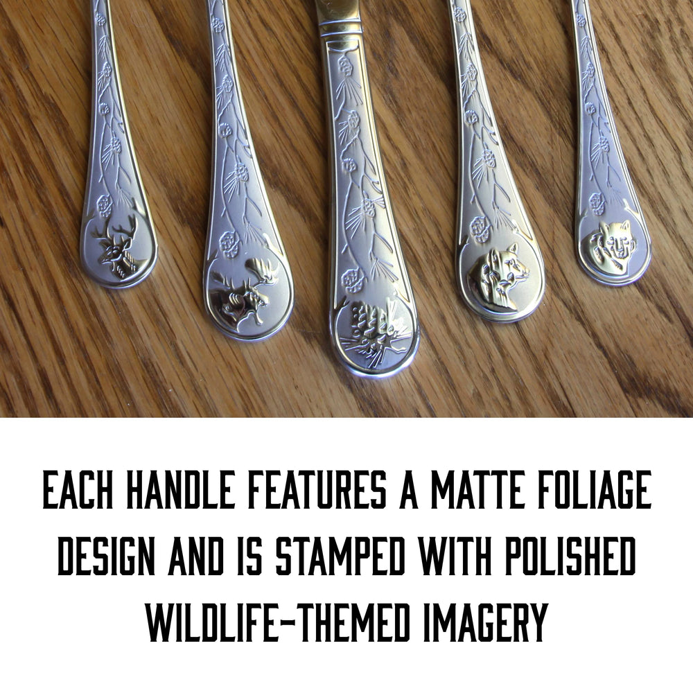 Rivers Edge salad fork with rustic charm for casual or formal meals