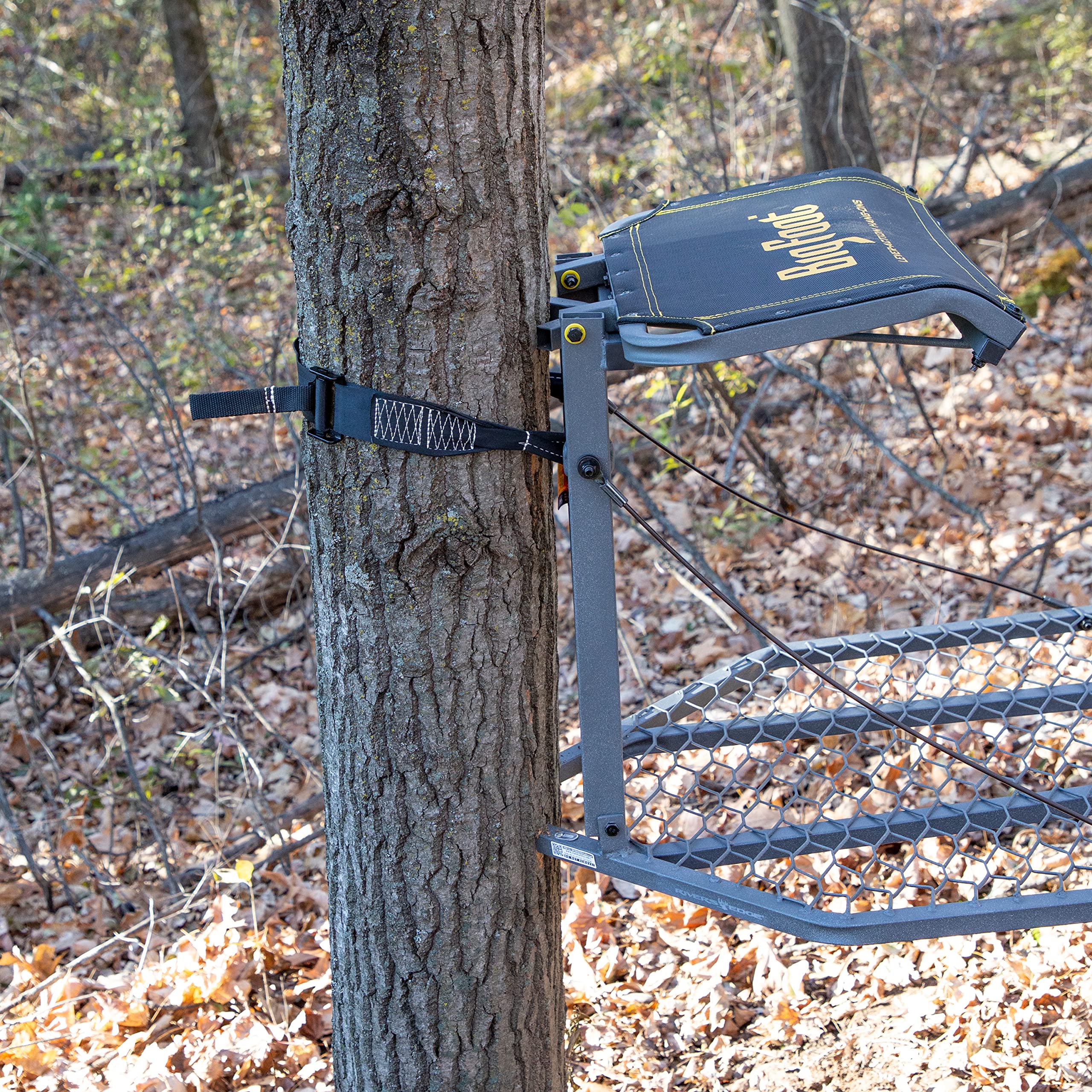 Rivers Edge Ardisam big-foot noiseless strap webbing detail for durability.