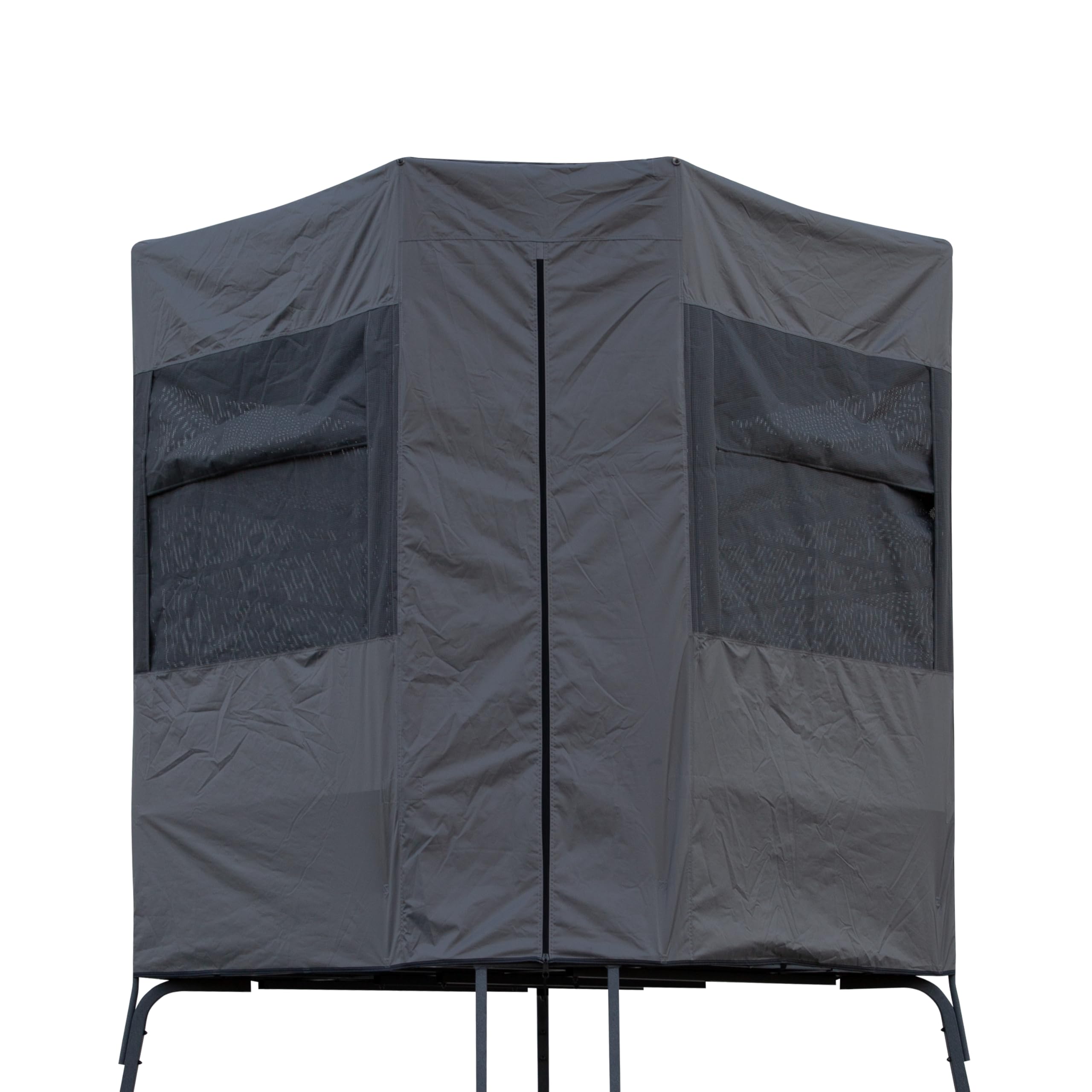 Rivers Edge Ardisam blind enclosure with view-through fabric for concealment.