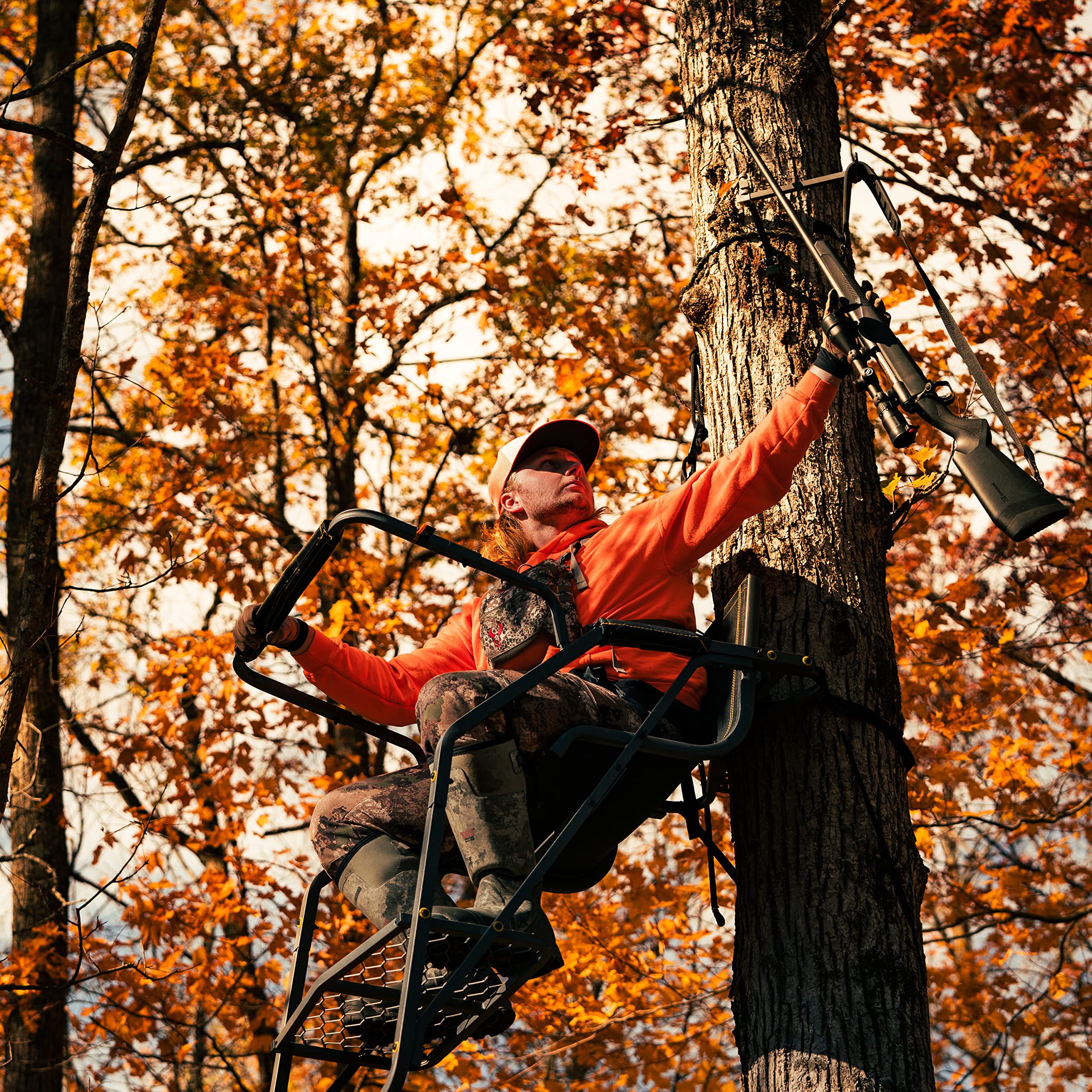 Rivers Edge Bow Hanger includes accessory and backpack hooks for gear