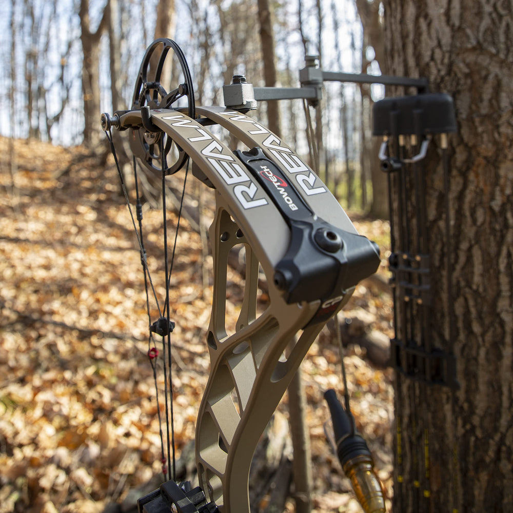 Rivers Edge Bow Hanger ready for bow, crossbow, and gear