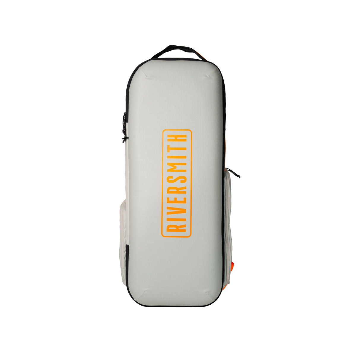 RiverSmith Convoy Travel Backpack front compartment shows quick-access organization for trips.