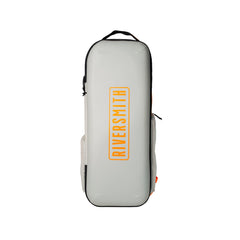 RiverSmith Convoy Travel Backpack front compartment shows quick-access organization for trips.