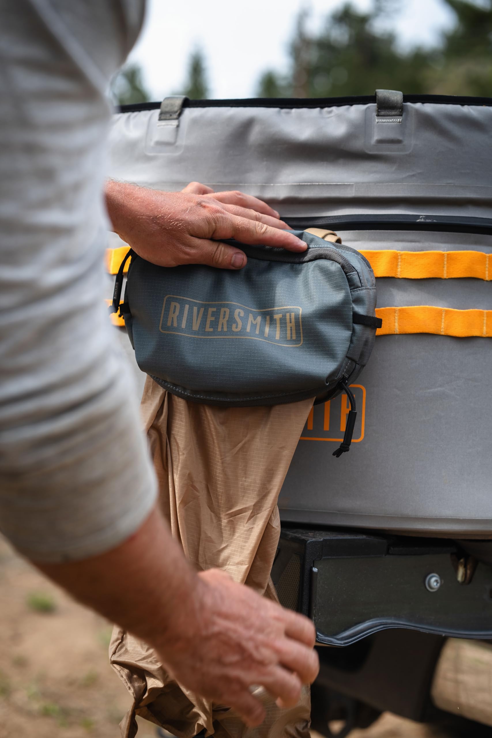 RiverSmith PackOut deployable trash bag for streamside packing