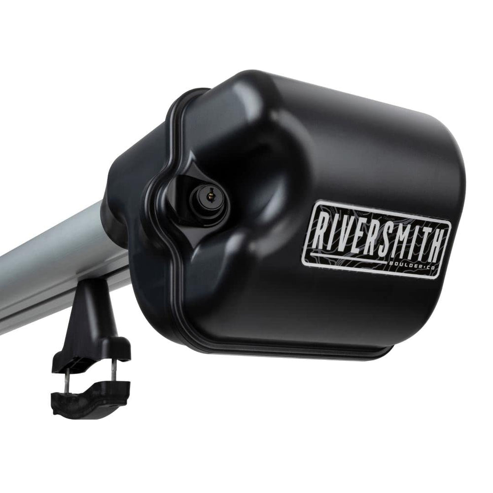 RiverSmith River Quiver Euro 2-Banger extension kit attached to carrier for longer rods.