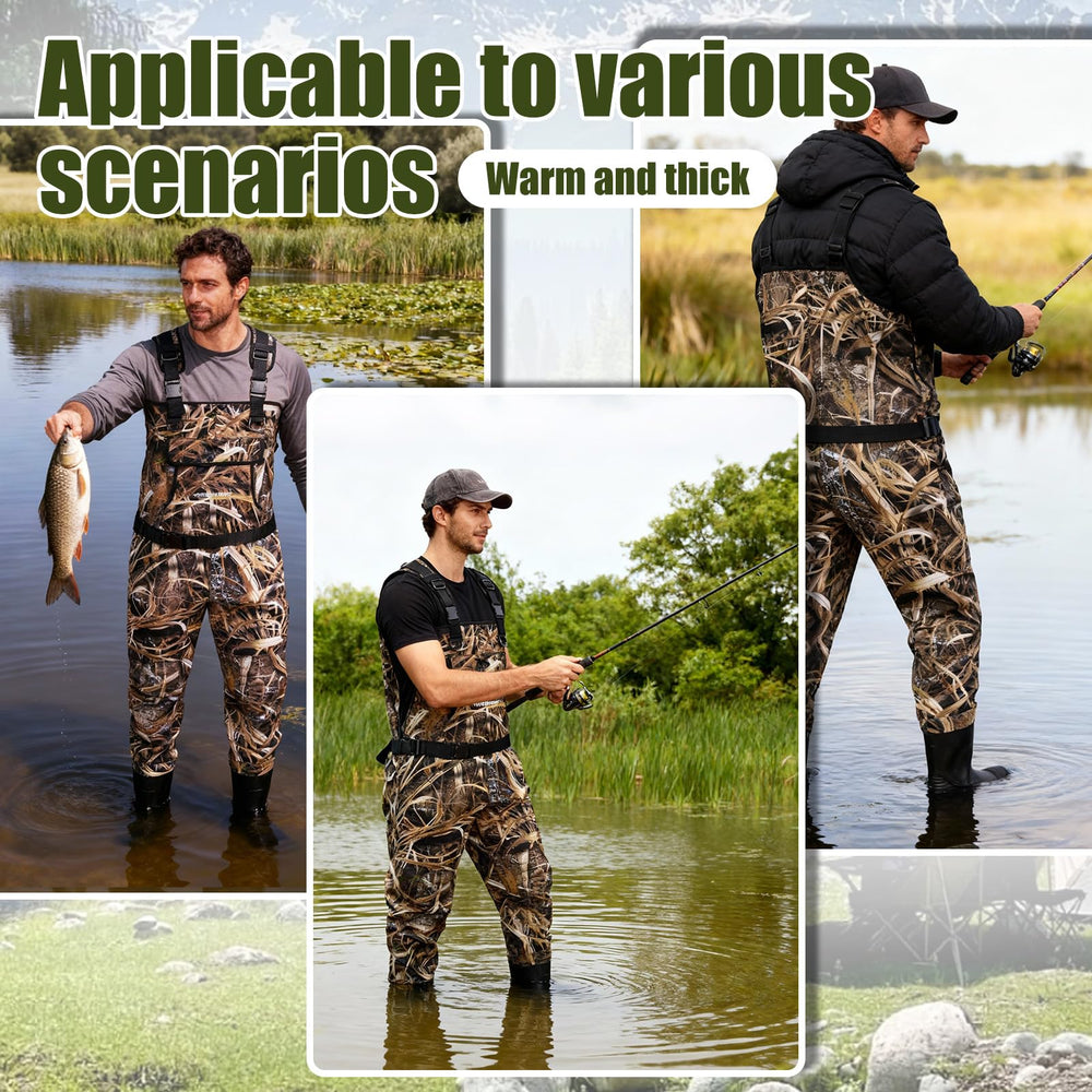 RIVERWANDPROT adjustable elastic suspenders ensure a comfortable fit