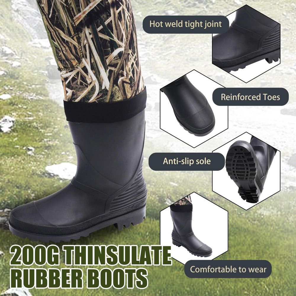 RIVERWANDPROT anti-slip boots sole detail emphasizes reliable traction on mud