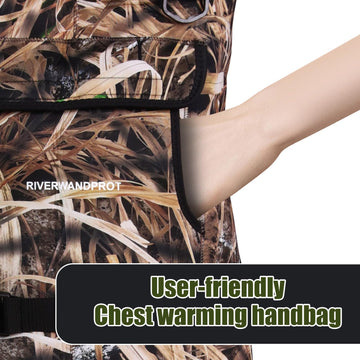RIVERWANDPROT chest hand-warmer pocket keeps hands warm