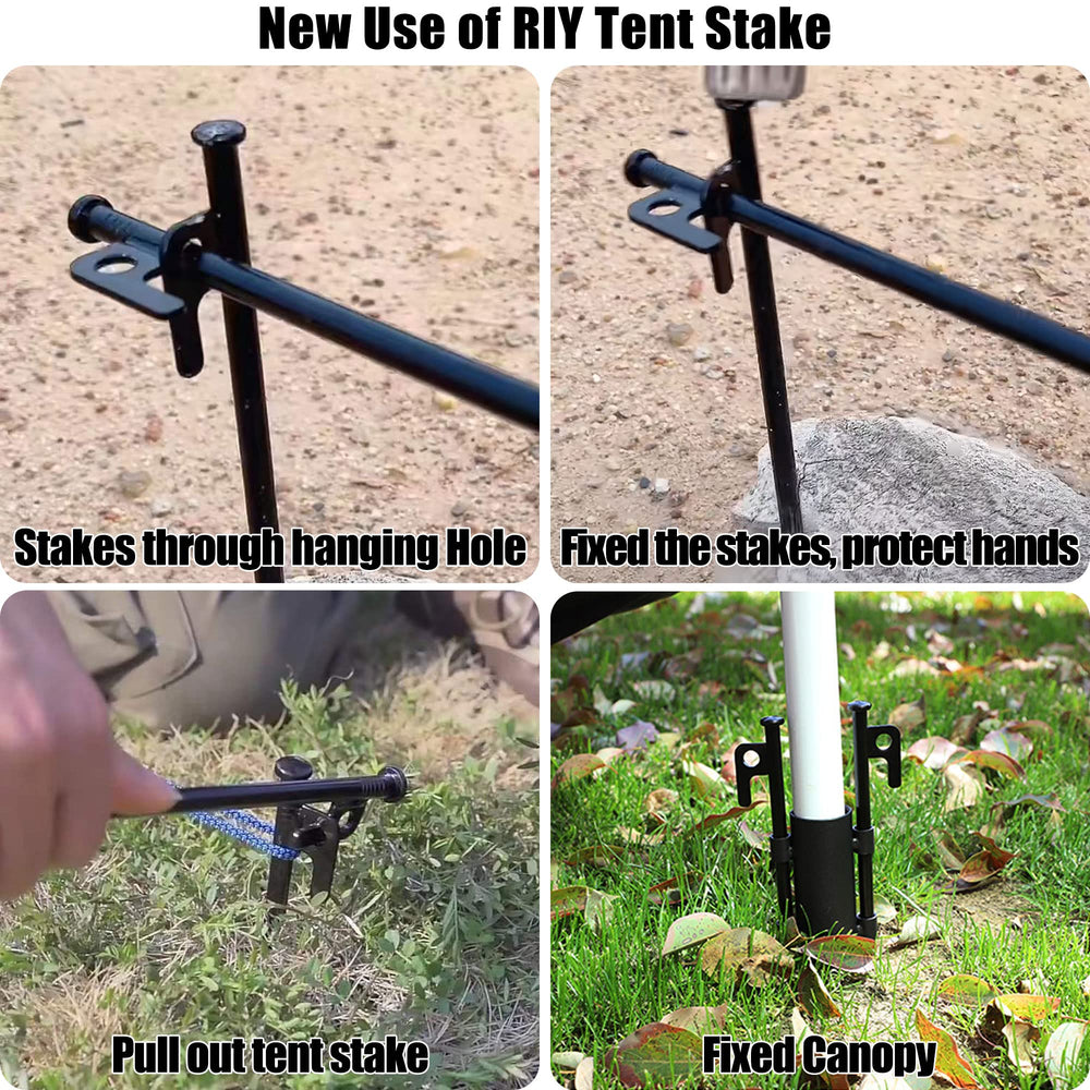 RIY canopy stakes secure shelters with fast, stable setup.