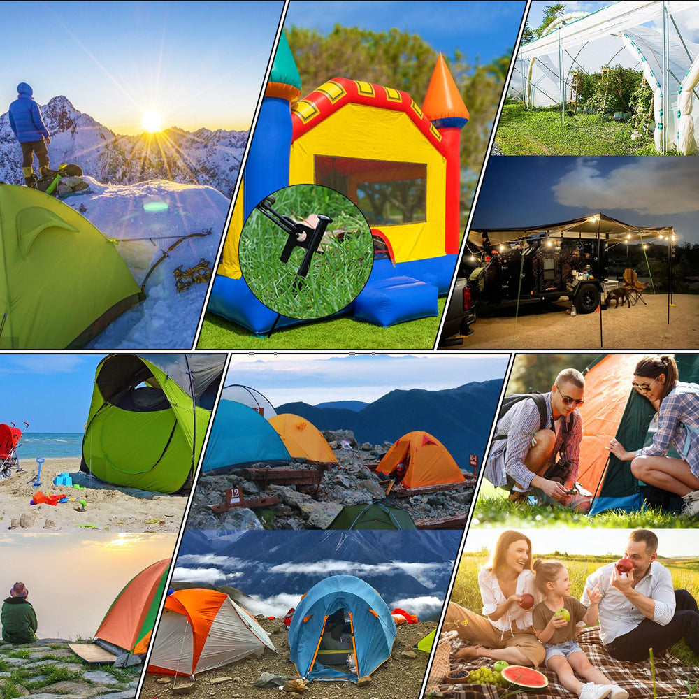 RIY corrosion-resistant tent stakes perform in wet or dusty campsites