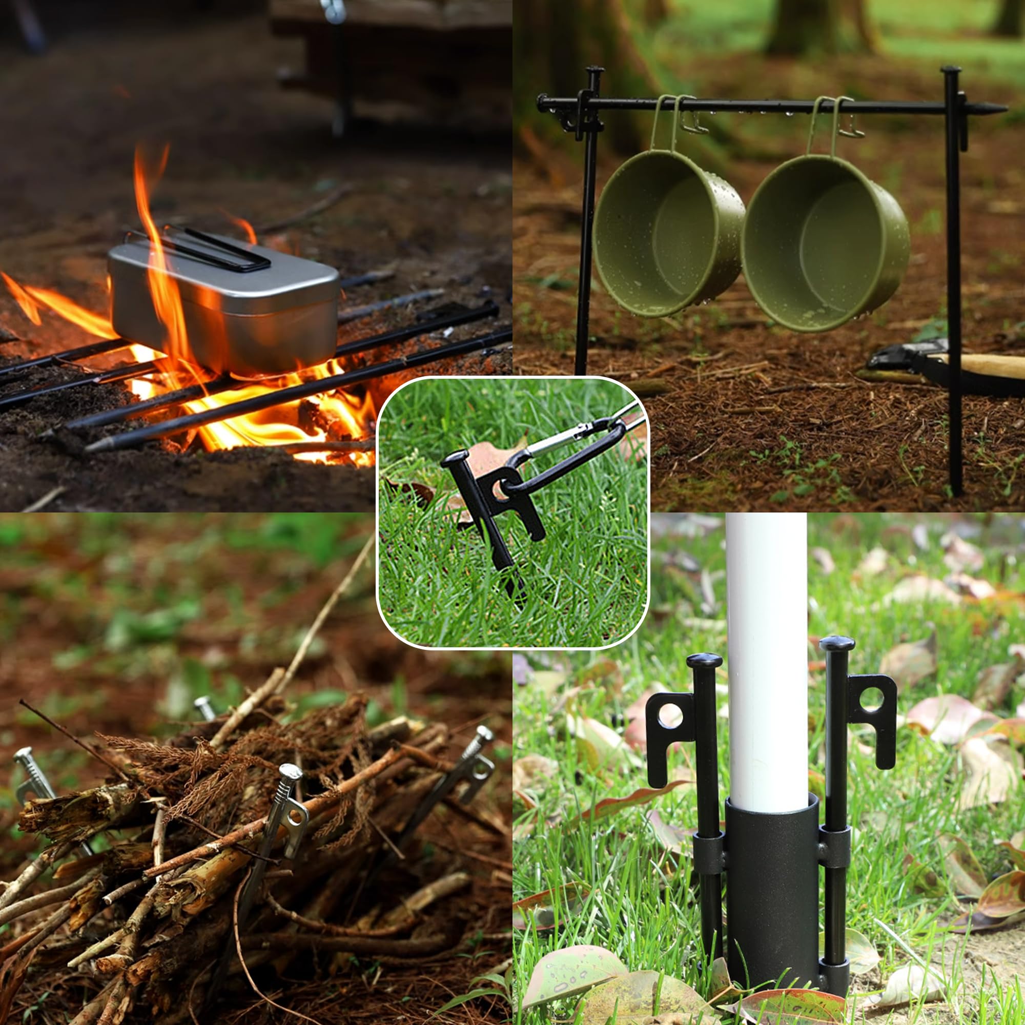 RIY 16-pack keeps spare stakes ready for new camping trips.
