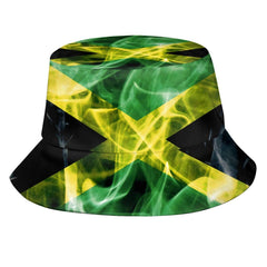 RJTXKSBY Jamaica flag bucket hat front view