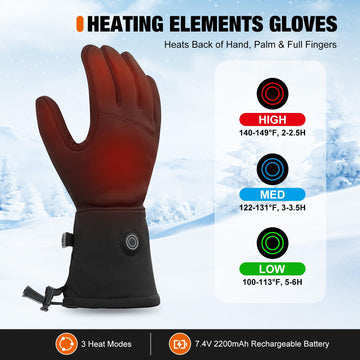 Rlligofe heated glove liners worn on hand demonstrating dexterity in winter sports