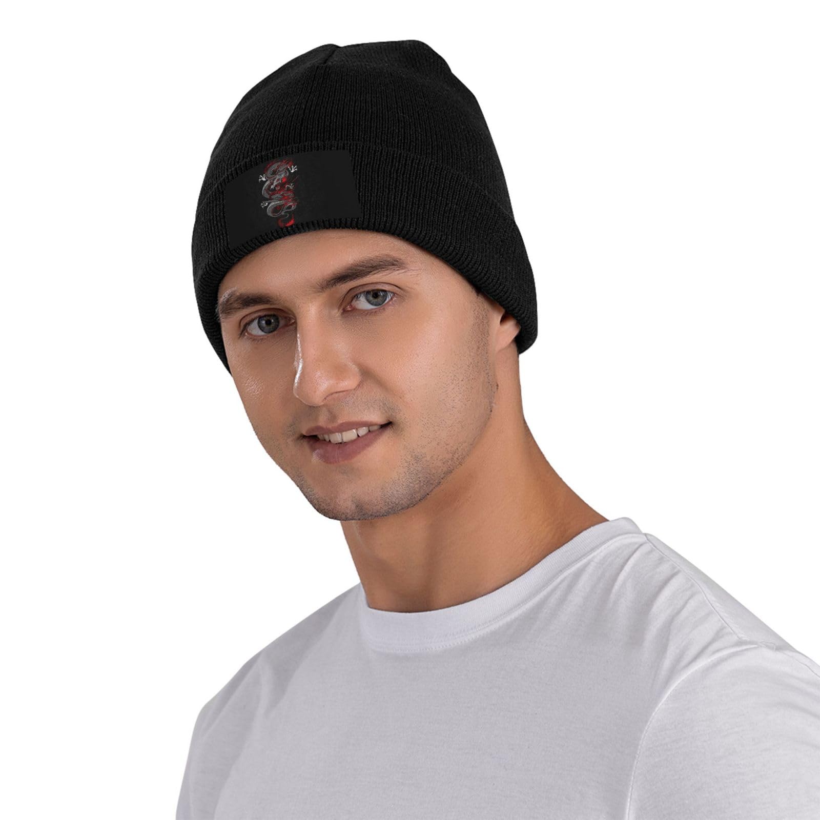 Rmqsyhfz dragon skull cap detail with dragon motif.