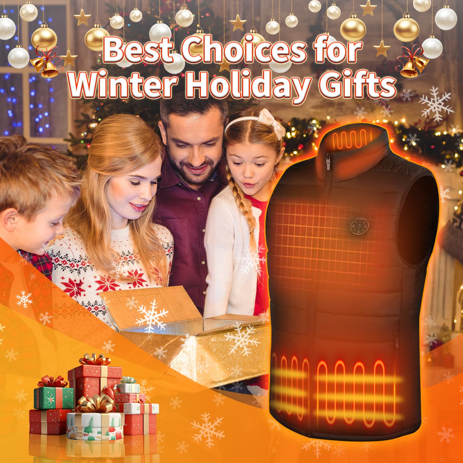 RNSSEZ lightweight heated vest material offers easy layering for autumn and winter.