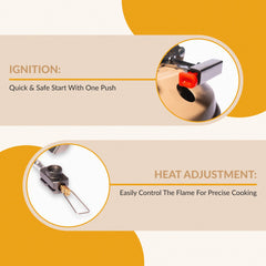 Roamix stove 16,000W heat output for rapid boiling on outdoor trips.