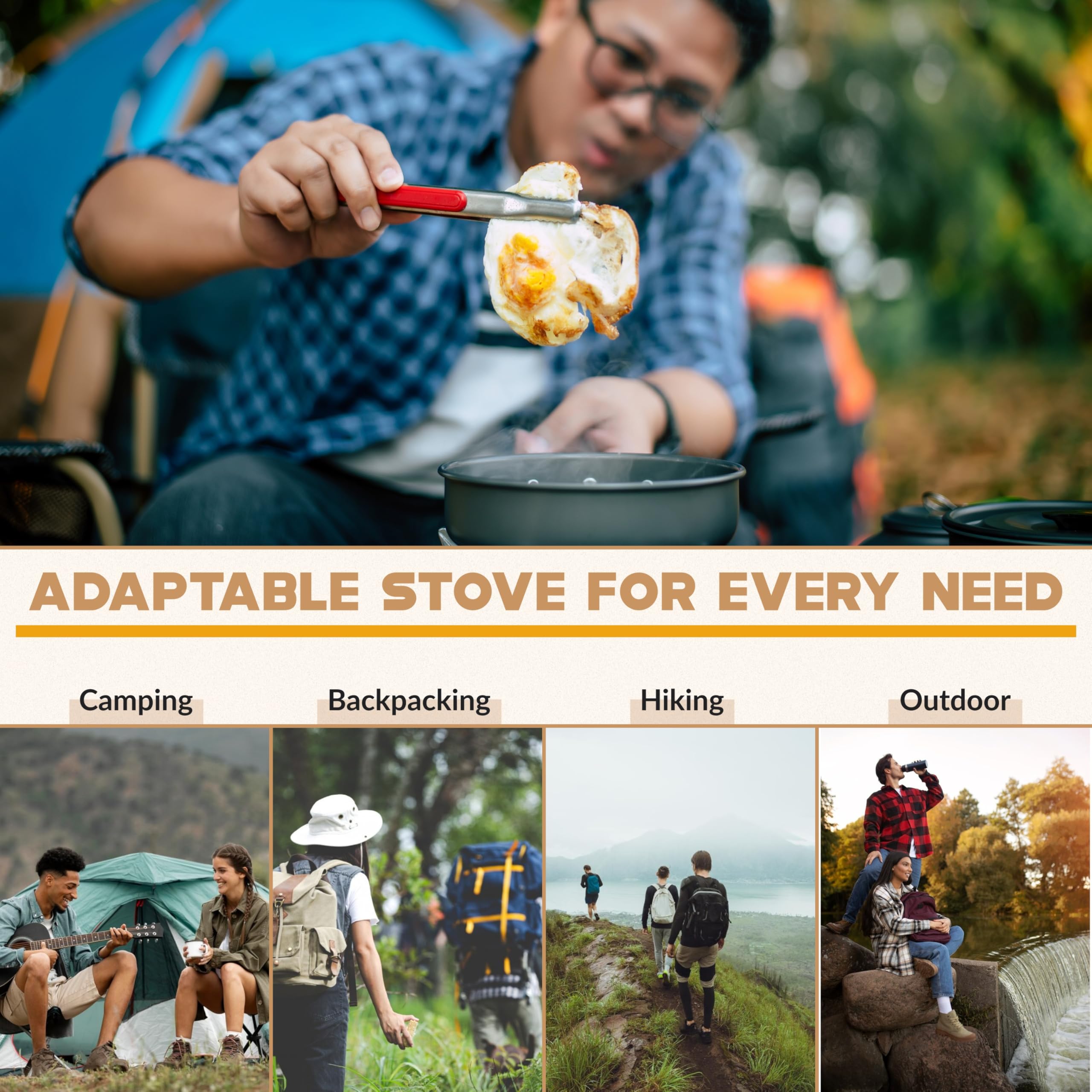 Roamix stove multi-fuel compatibility supports camping, hiking, and emergencies.