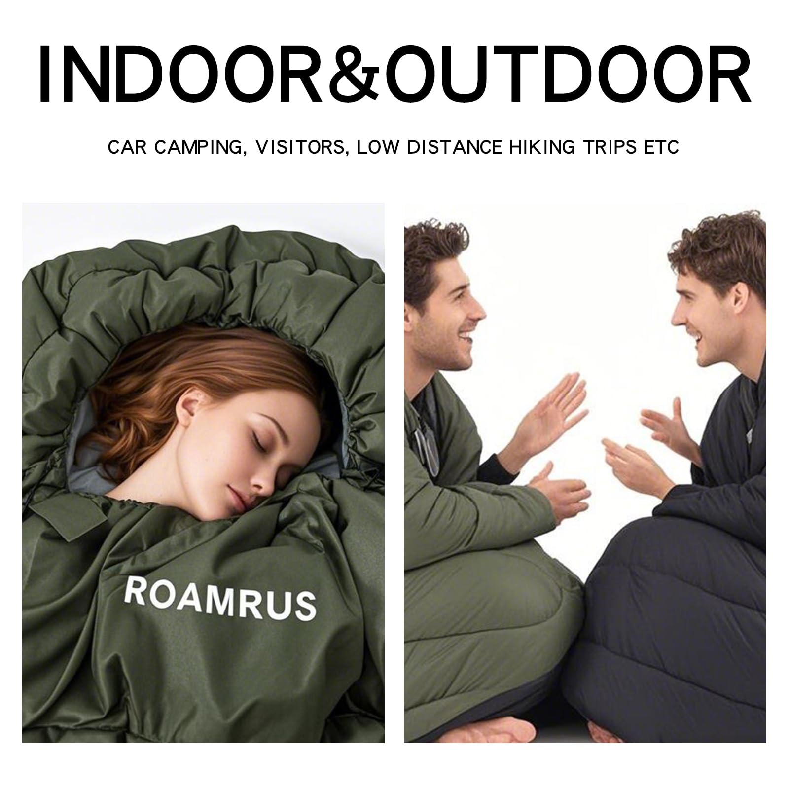 ROAMRUS anti-snag system protects the zipper for longer use