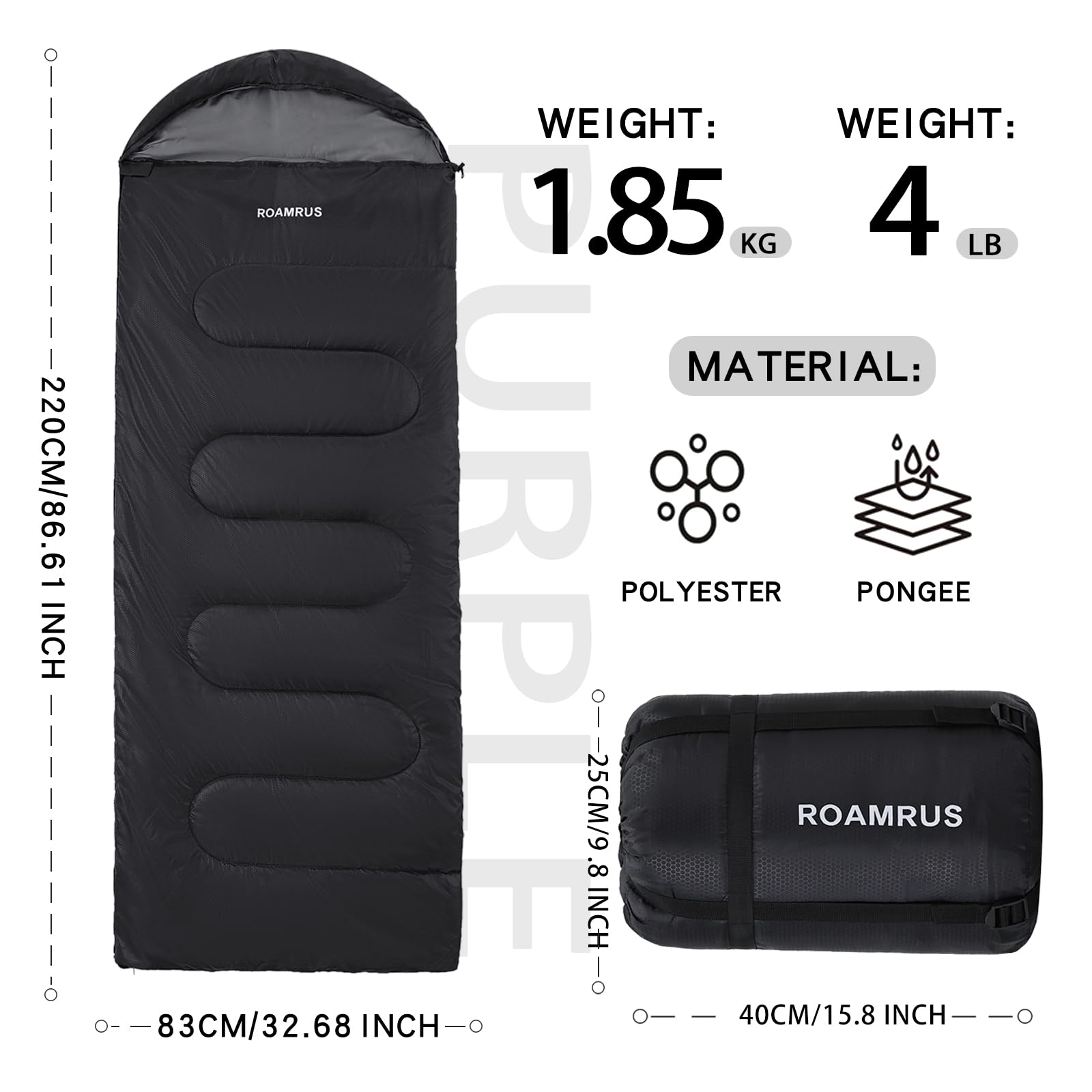 ROAMRUS ergonomic draft collar detail provides warmth without irritation
