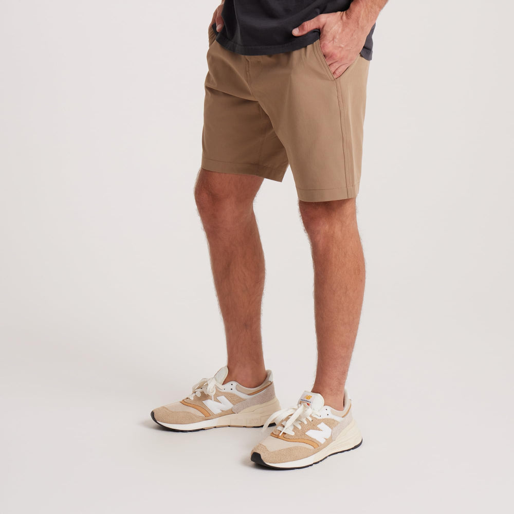 Roark Hytide shorts during travel-ready setup for comfort and durability
