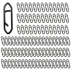 RoboHook 100pcs speed clips for fishing lures - black finish, overview