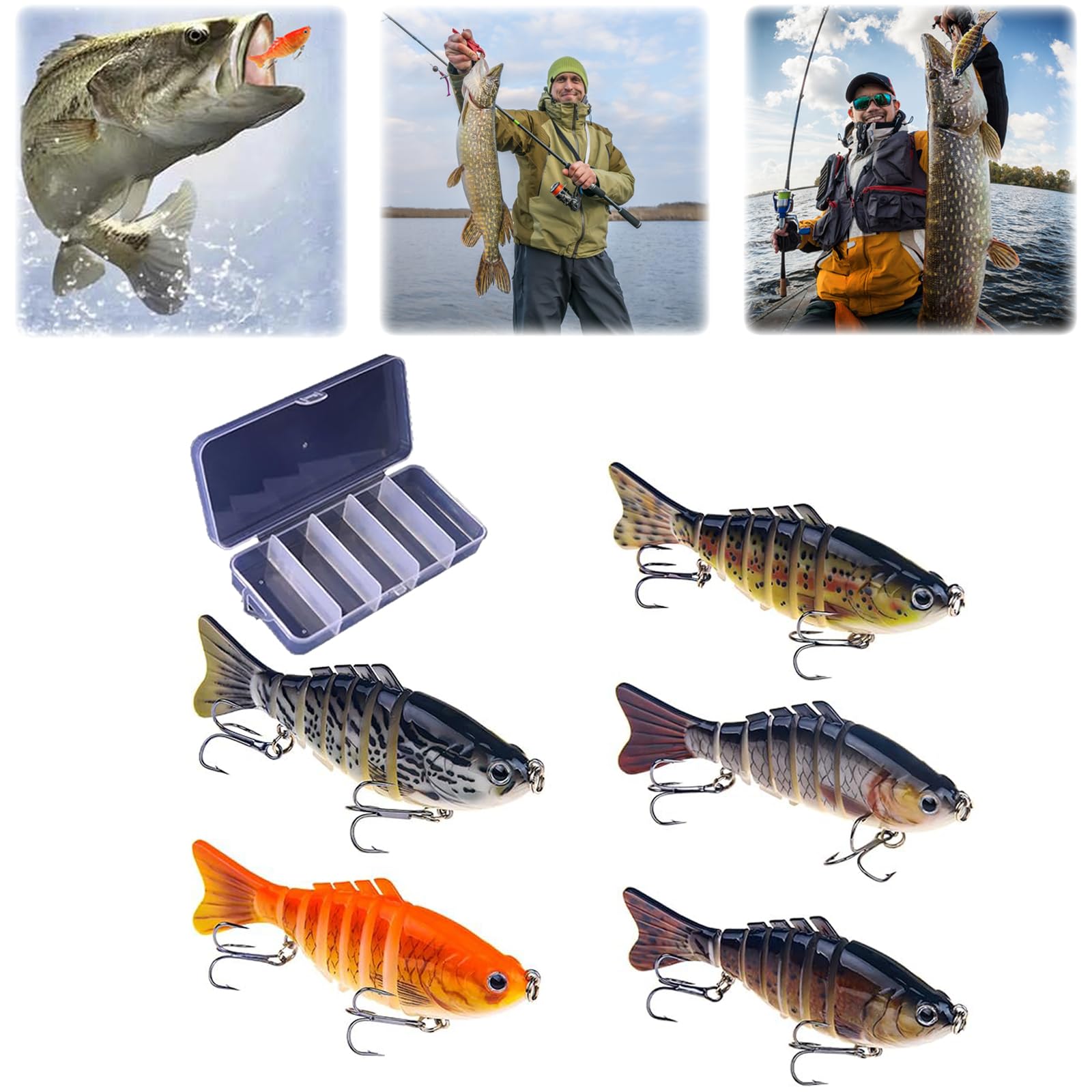 3D lifelike robotic fishing lure close-up