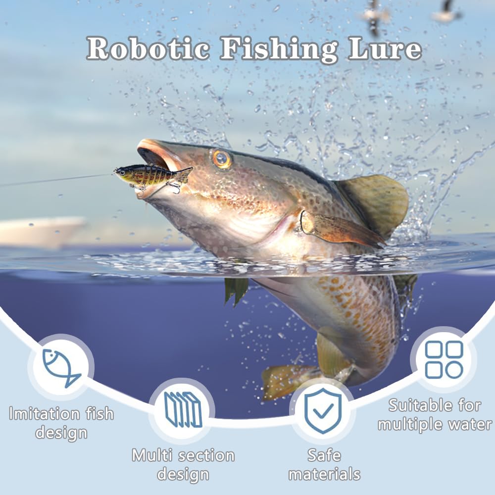 Hand-coated realistic lure body with eye detail