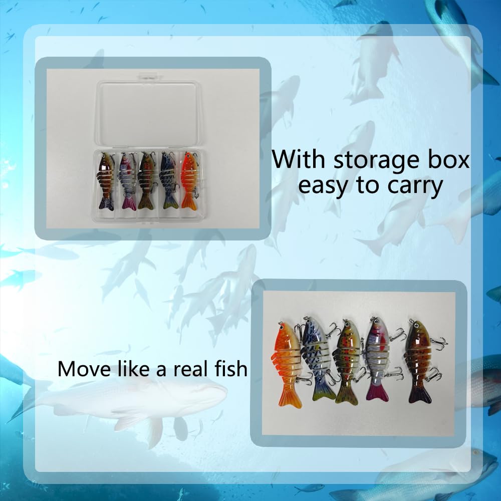 Fishing lure storage box included with lures