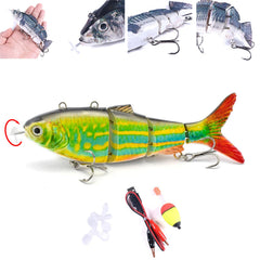 Robotic Fishing Lure front view shows lifelike motion ideal for bass and trout.