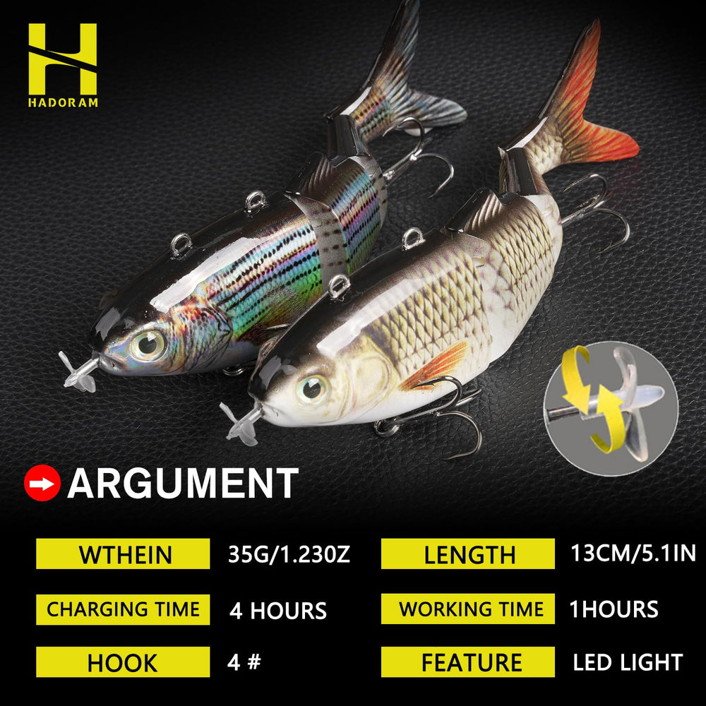 Robotic Swimming Lure 5-1in color T620# - top view
