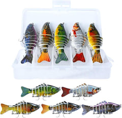 Product packaging showing multiple lures