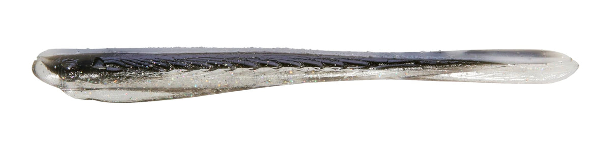 Roboworm 4-inch Sculpin hologram shad lure boosts strike potential in freshwater and brackish water.