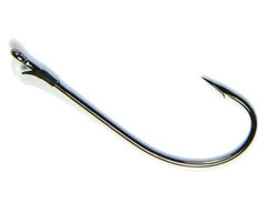 Roboworm GA4-0 Re-Barb Hook in black nickel, secure worm rigging for reliable bites.